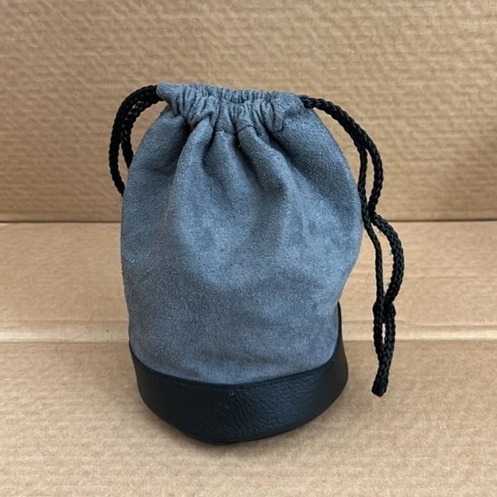 Canon LP1219 Faux Suede and Leather Drawstring Camera Lens Pouch